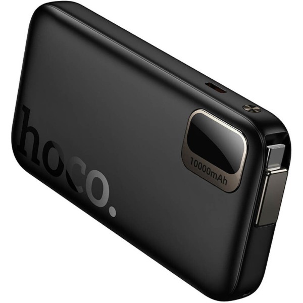 Фото - Батарея мобильная HOCO Q51 Key PD20W с выдвижным кабелем Type-C 10000 mAh Black (715654)
